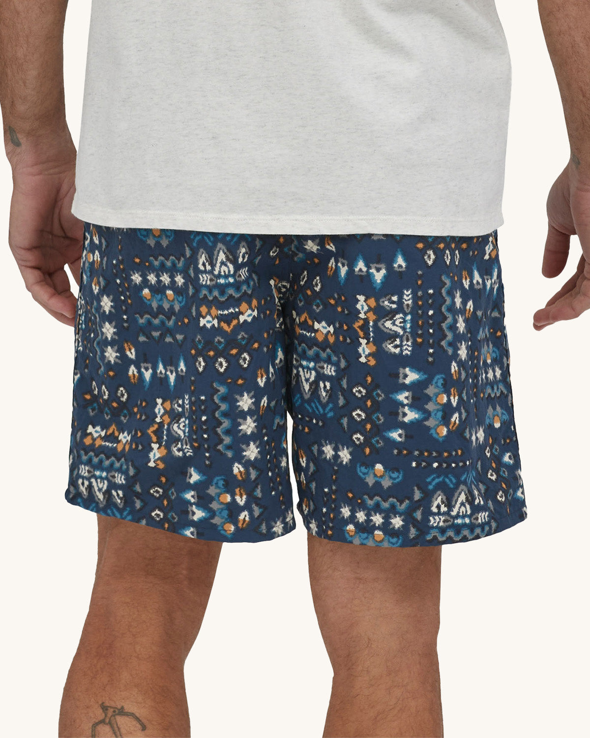  multifunctional 100% recycled nylon Patagonia Baggies™ Shorts with a loose cut and longer leg