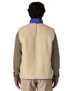 man wearing retro-x fleece showing the back