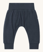 MORI leggings in navy. A ribbed style leggings made from bamboo and organic cotton. Features an elasticated waist and leg cuff for a comfortable fit.