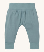 MORI leggings in sky blue. A ribbed style leggings made from bamboo and organic cotton. Features an elasticated waist and leg cuff for a comfortable fit.