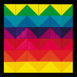 Naef Mosaik 32 Pieces organised in a geometric chevron pattern
