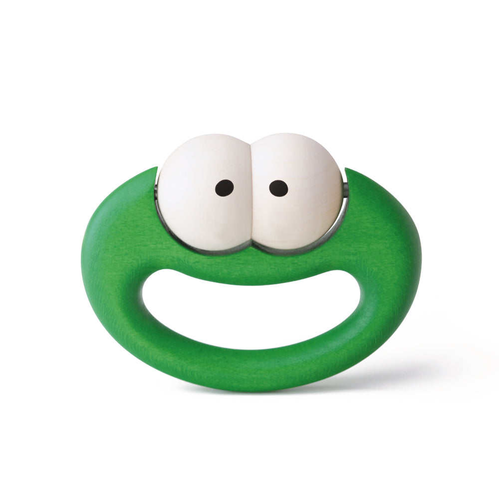 Naef Quak premium wooden baby clutching toy on a white background