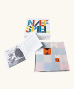 Naef spiel signature edition limited spiel block set. Tribute to Kurt Naef on the 100th anniversary of the founder's birth featuring a 60's inspired colour pallete. With information leaflet.