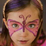 Namaki butterfly face painting kit used for a butterfly design on a child's face.