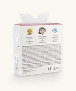 Ingredients list on the back of the Namaki mermaid face painting kit with four face paints, brush and a sheet of tattoos.