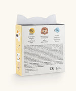 Ingredients listed on the back of the Namaki tiger face painting kit with four face paints, brush and a sheet of tattoos.