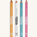 Namaki fairytale face painting slim pencils set. Comes in 4 different colours, yellow, white, light blue and light pink. Features the brand name on the side of the pencil