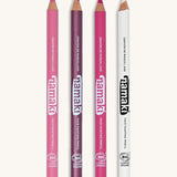Namaki magical colours face painting slim pencils set. Comes in 4 different shades of pink, purple and a white colour. Features the brand name on the side of the pencil