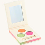 Namaki Natural Eyeshadows Palette - Spring pictures open showing all 3 colours on a plain background 