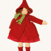 Nanchen handcrafted Little Red Riding Hood Waldorf doll. This doll has a removable outfit, all the pieces are beautifully detailed.  