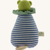 Nanchen Brave Little Frog Lullaby Music Doll. A musical Waldorf doll, made from organic cotton and sheep's wool. 