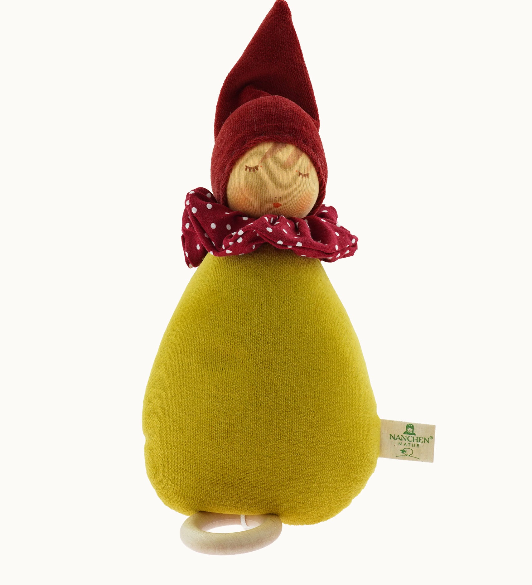 Nanchen Little Red Riding Hood Lullaby Music Doll. A musical Waldorf doll, made from organic cotton and sheep's wool. 