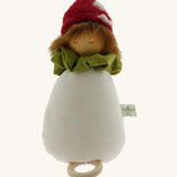 Nanchen Toadstool Lullaby Music Doll. A musical Waldorf doll, made from organic cotton and sheep's wool. 
