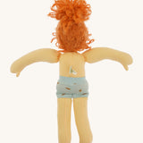The back of the Nanchen 'Marlene' organic Waldorf doll with her clothes removed. 