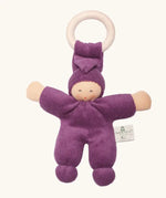 Nanchen Pimpel Doll with Teething Ring in Purple