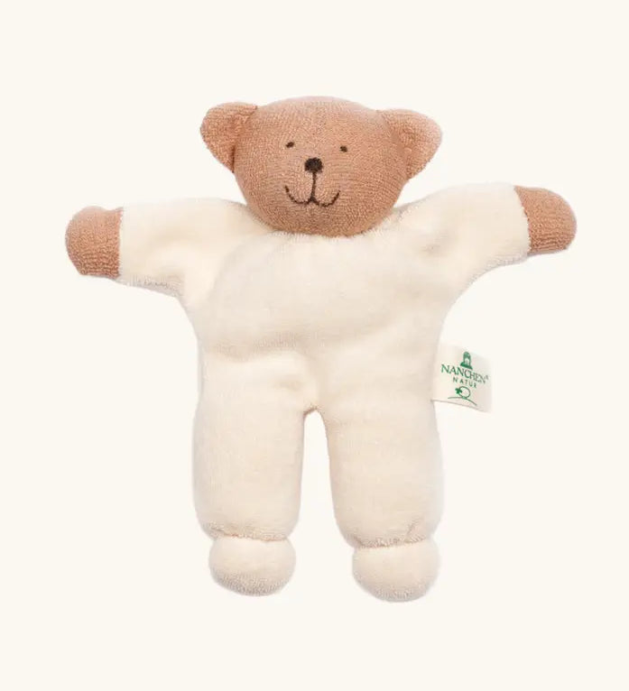 Nanchen Teddy Bear Rattle organic baby toy.