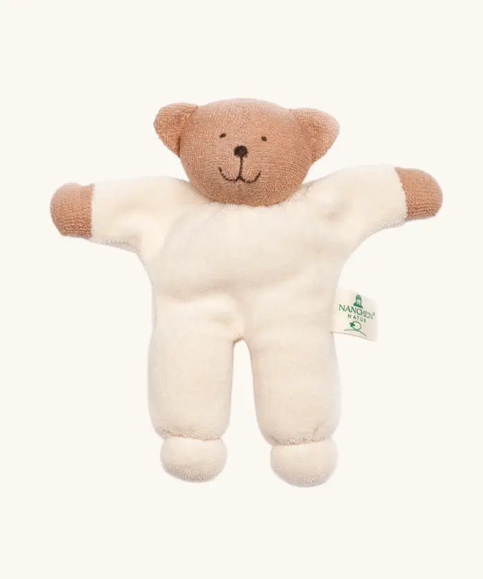 Nanchen Teddy Bear Rattle organic baby toy.