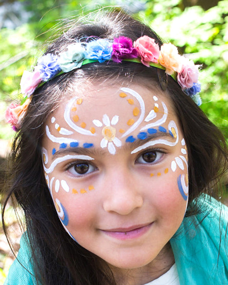 Close up of a young girls face