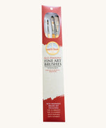 Natural Earth Paint 4 Eco-Friendly Fine Art Brushes in the packet.