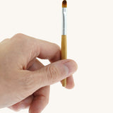 The brush applicator from the Natural Earth Paint Eco Make-Up Brush Set. 
Perfect for applying our face paints range of eco face paints or crafting.