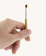 The brush applicator from the Natural Earth Paint Eco Make-Up Brush Set. 
Perfect for applying our face paints range of eco face paints or crafting.