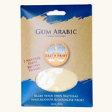 Natural earth paint gum arabic is a plant based binder for making your own watercolour or gouache paint and comes in a 57g packet.