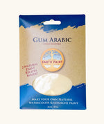 Natural earth paint gum arabic is a plant based binder for making your own watercolour or gouache paint and comes in a 57g packet.