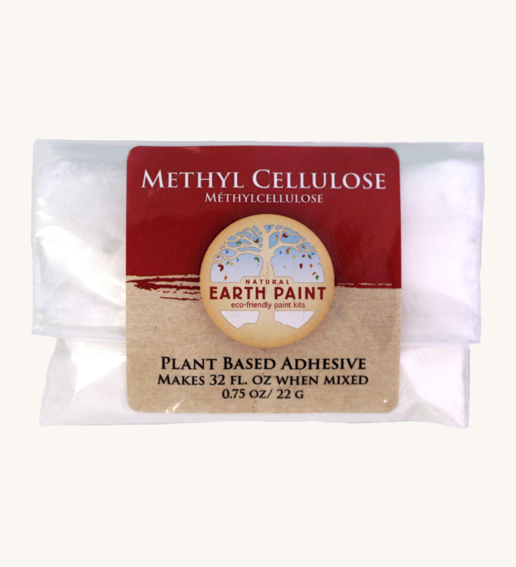 A 22g bag of Earth Paint methyl cellulose for bookbinding