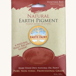 The Natural Earth Paint natural pigment in a Venetian Red colour, made to mix to create professional-grade natural oil paint