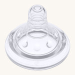 The Lola & Lykke Nipple Teats 2-Pack at a top angle showing the design of the teat