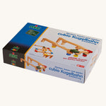 The Nic Cubio wooden Ball Track Extension Set shown in it's cardboard packaging box.
