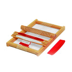 Gluckskafer wooden susi weaving frame craft toy on a white background