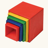 Nic Toys stack n cubes rainbow coloured stacking boxes.