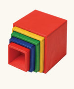 Nic Toys stack n cubes rainbow coloured stacking boxes.