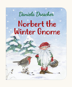 Norbert the Winter Gnome children's book written and illustrated  by Daniela Drescher.