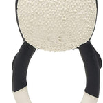 Back of the Lanco Nui the Penguin Teether showing the textured surface