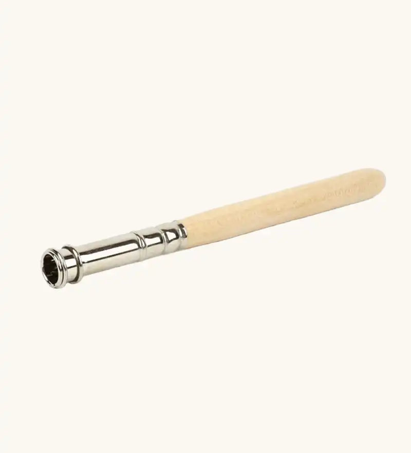 OkoNorm pencil extender with wooden base and metal top.