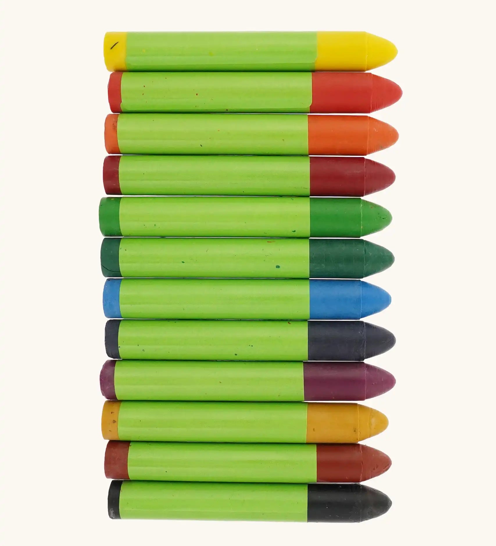 OkoNorm 12 beeswax crayons in a mix of colours. 