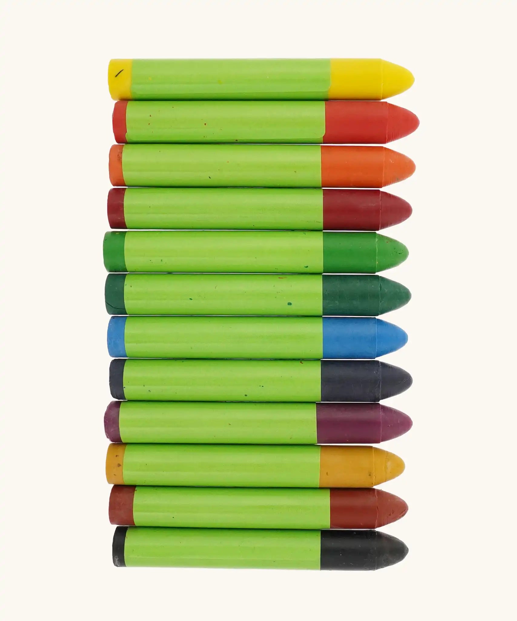 OkoNorm 12 beeswax crayons in a mix of colours. 