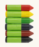 Okonorm 6 stubby wax crayons. 