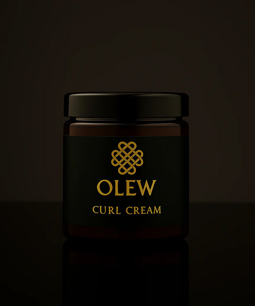 Olew Naturally Nourishing Curl Defining Cream 180ml jar available at Babipur, vegan haircare which is SLS and Paraben Free 