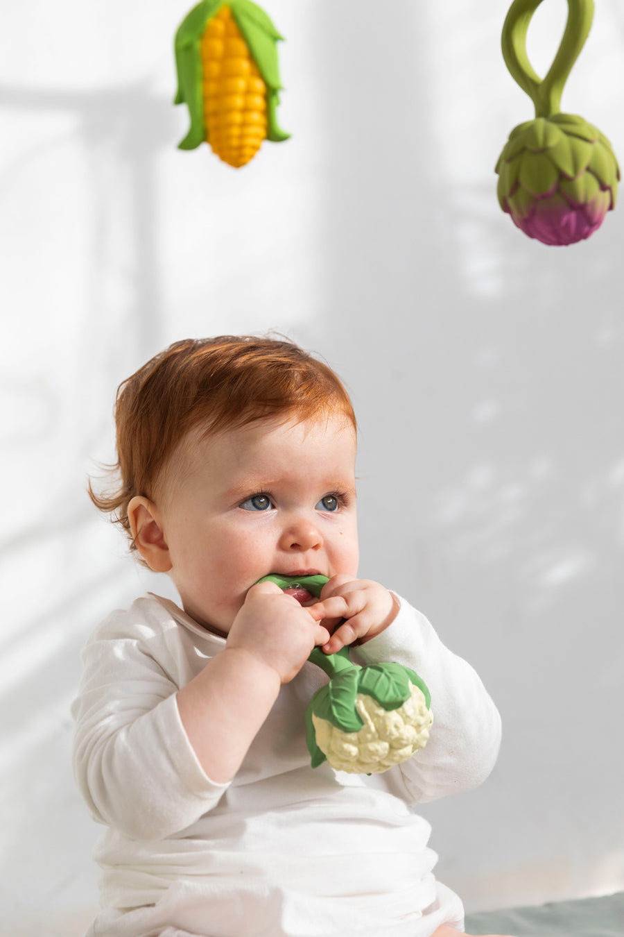 Oli & Carol Cauliflower Natural Rubber Rattle Teether – Babipur