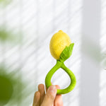 A collection of six Oli & Carol Teether toys pictured on a plain background