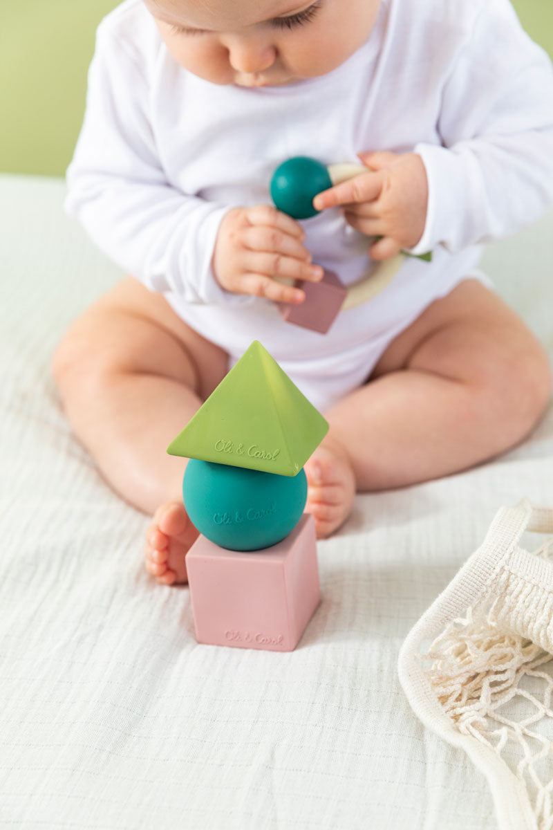 Oli & Carol X Bauhaus Movement Natural Rubber Geometric Figures Pastel ...