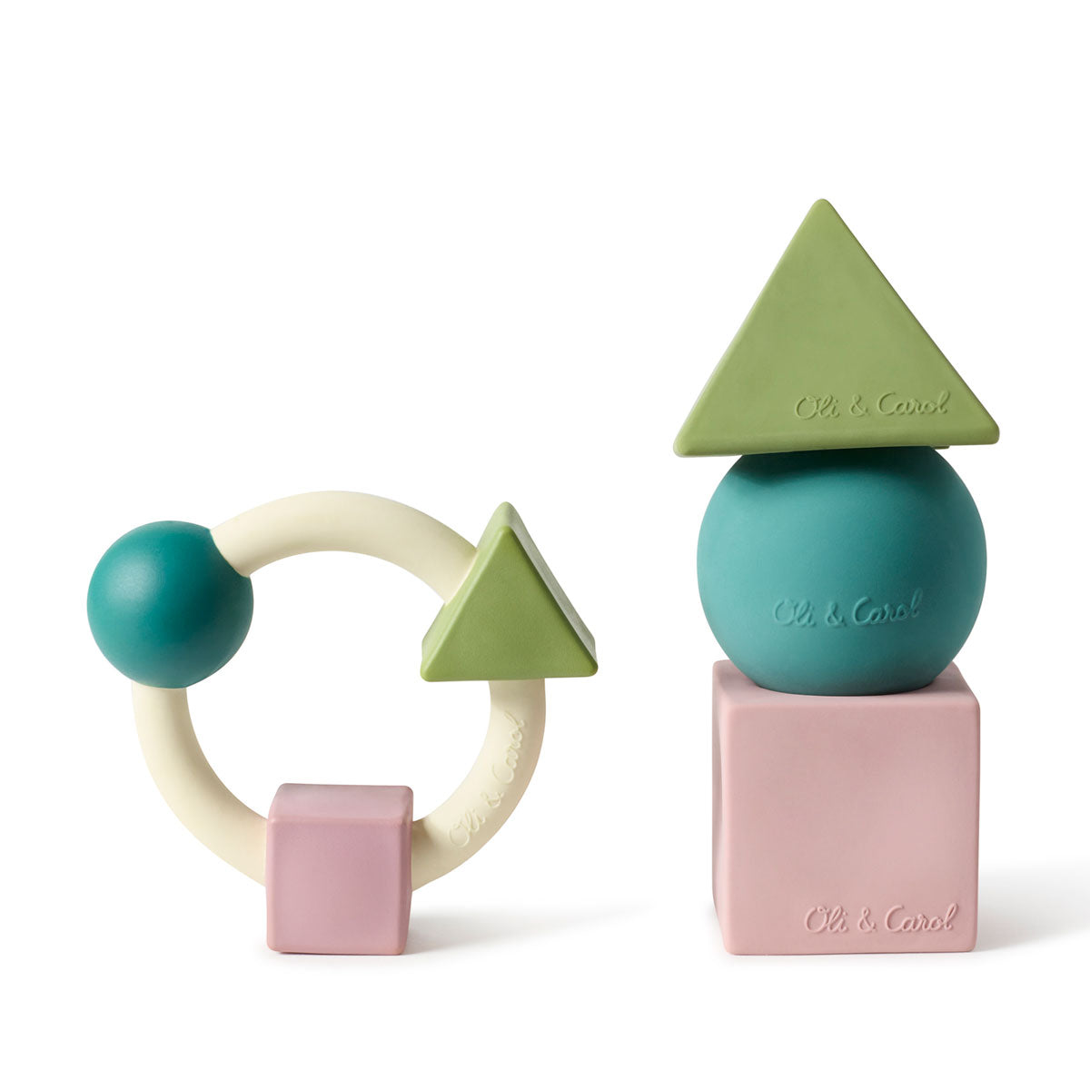 Oli & Carol X Bauhaus Movement Natural Rubber Geometric Figures Pastel ...