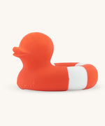 Oli & Carol Flo The Floatie Duck Red on a plain background. 