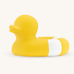 Oli & Carol Flo The Floatie Duck Yellow on a plain background. 