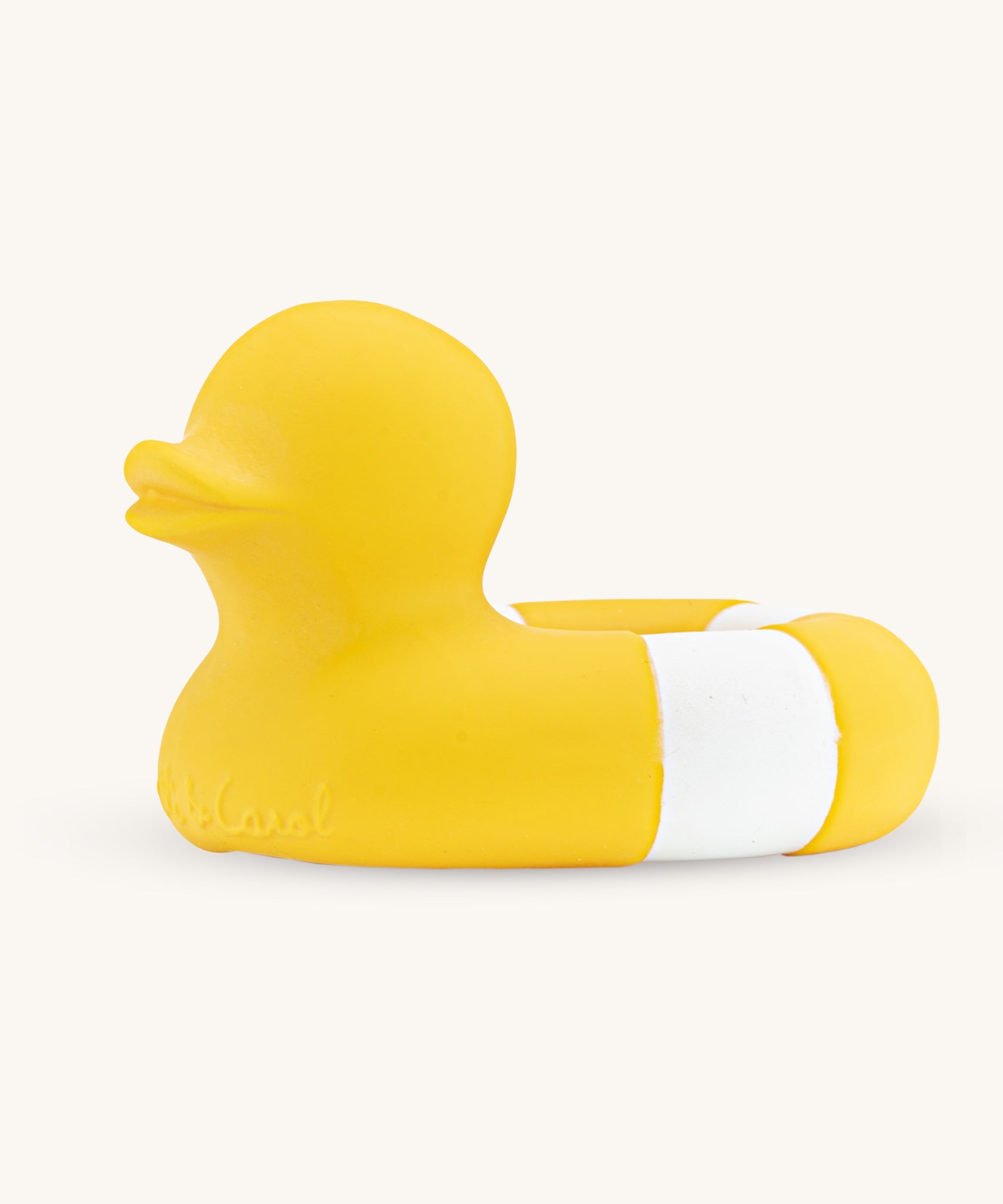 Yellow Lab Floaties Oli & Carol Flo The Floatie Natural Rubber Duck Yellow – Babipur