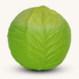 Oli & Carol Natural Rubber Baby Ball - Green Cabbage on a plain background. 