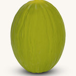 Oli & Carol 100% Natural Rubber Baby Sensory Ball - Melon on a plain background. 